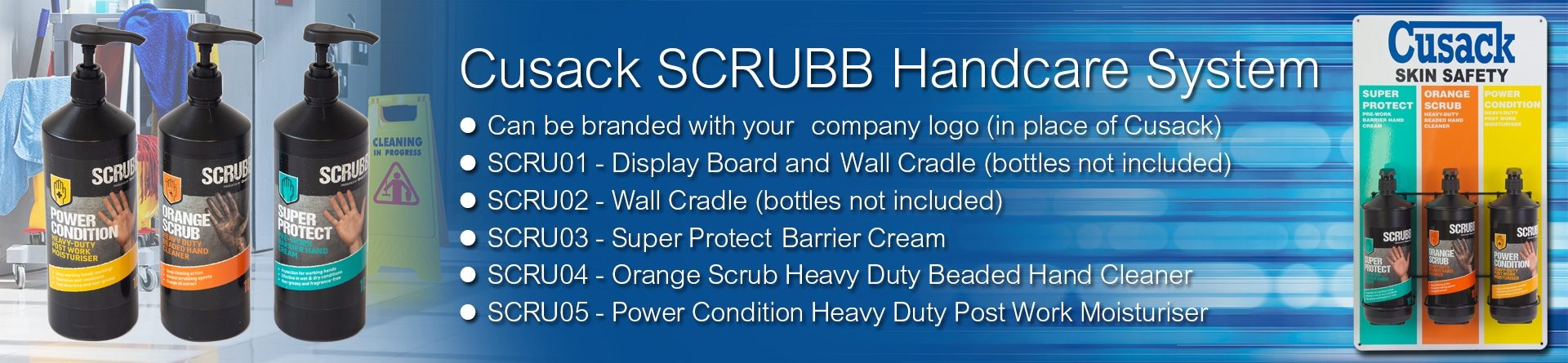 Cusack SCRUBB Hand Care System