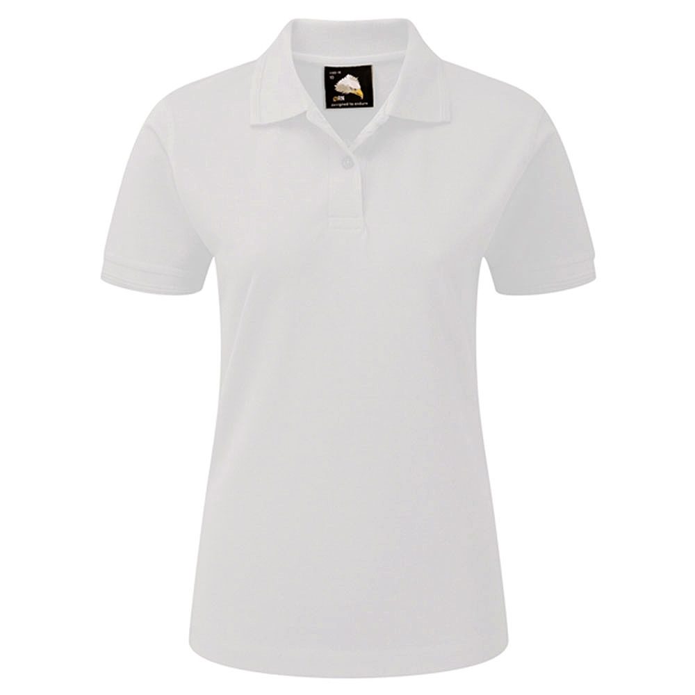 Orn Eagle Women's Short Sleeve Polo Shirt - White