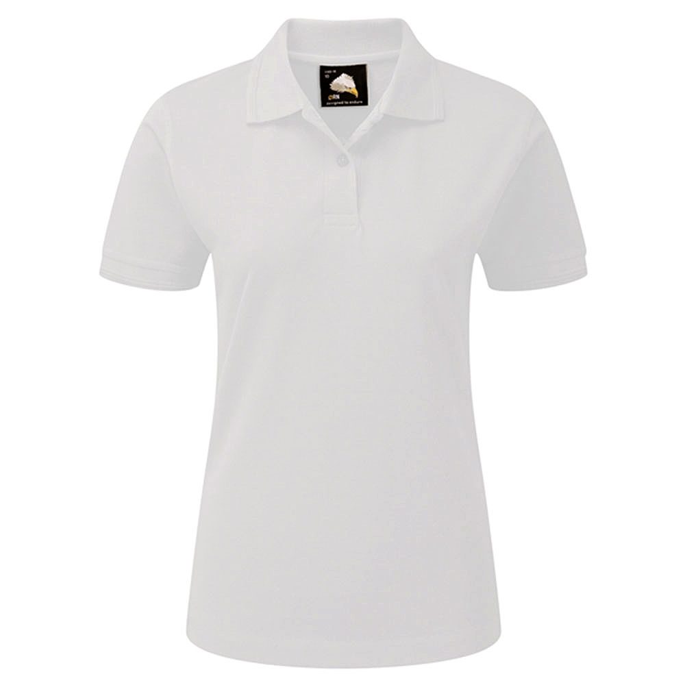 Orn Wren Women's Short Sleeve Polo Shirt - White