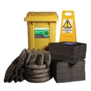 Ecospill Maintenance Spill Response Kits - 2 Wheel PE Bin