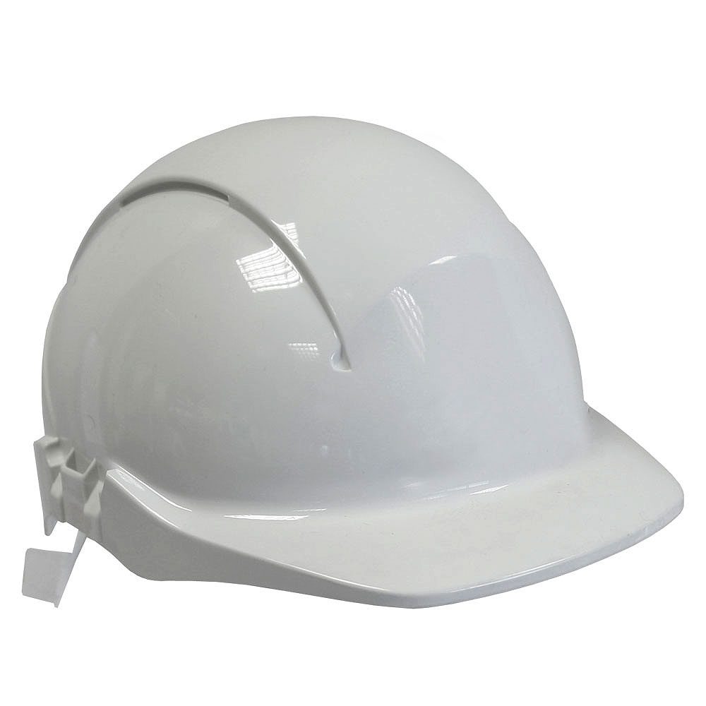 Centurion Concept Unvented White Safety Helmet - Full Peak