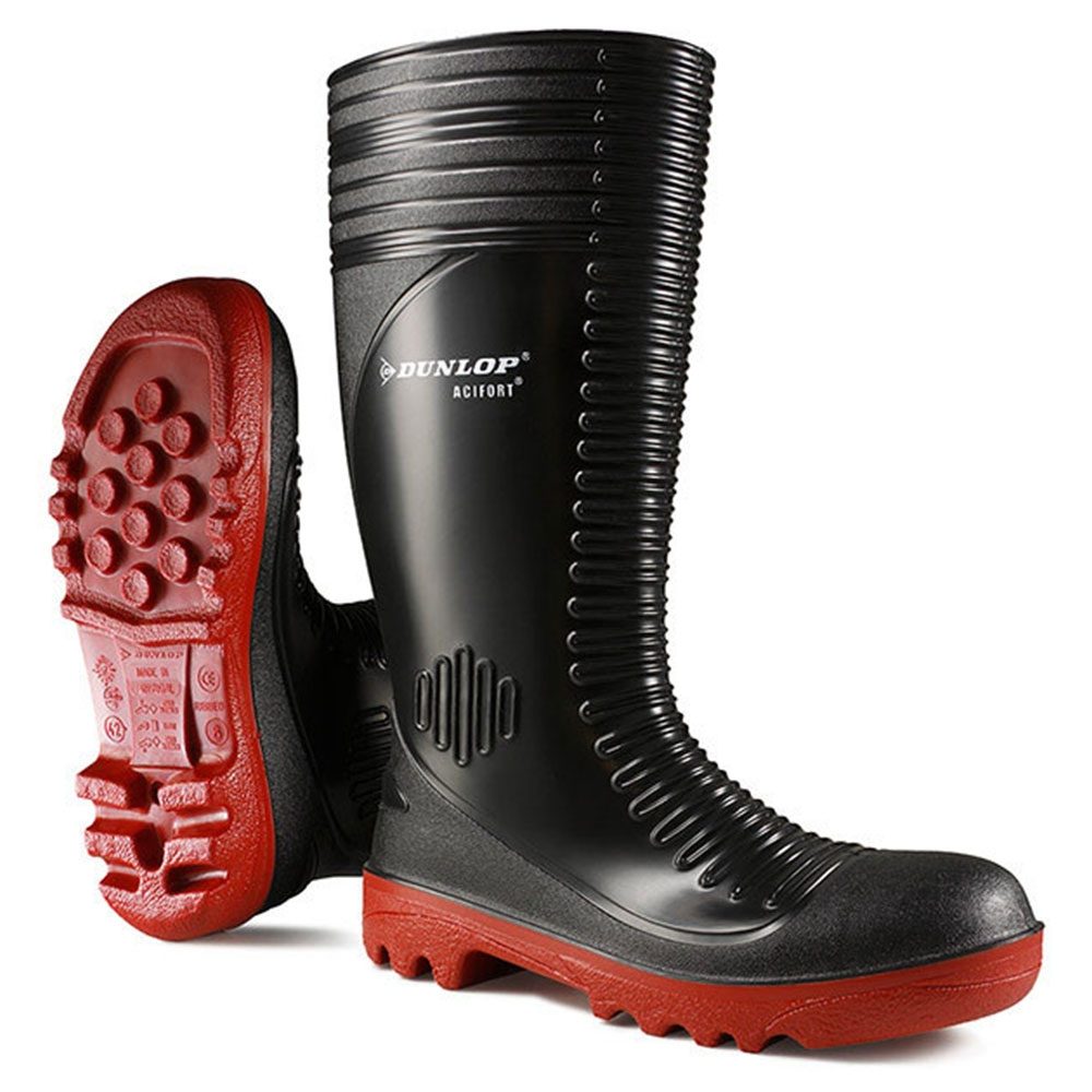Dunlop Ribbed Safety Wellington Boots