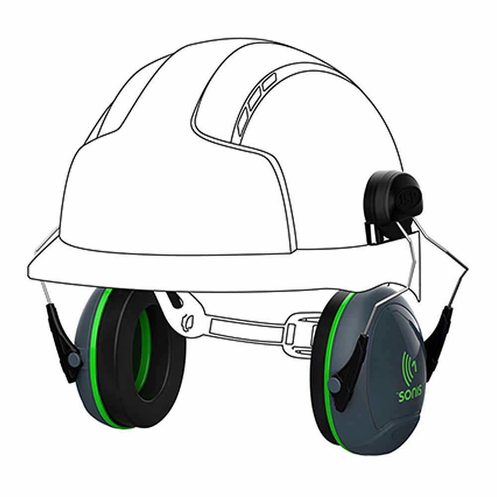 JSP Sonis 1 Helmet Mounted Ear Defenders - 26 dB SNR