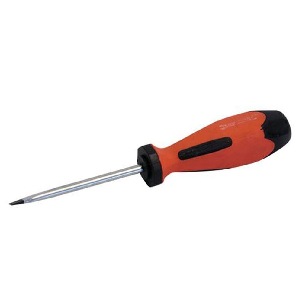 Plain Slotted Soft Grip Screwdriver - 3 inch