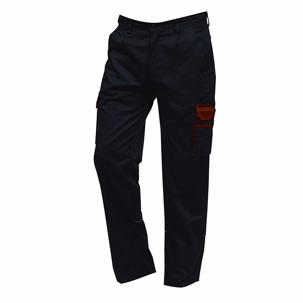 Orn Two Tone Combat Trousers - 245gsm - Short Leg - Navy/Red