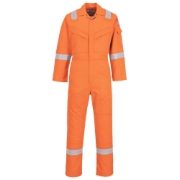 Portwest Bizflame Plus FR21 FR AS Reflective Super Lightweight Orange Coveralls