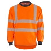 Jafco FlameAwear Rail FR AS Arc 4kA Hi-Vis Orange Sweatshirt