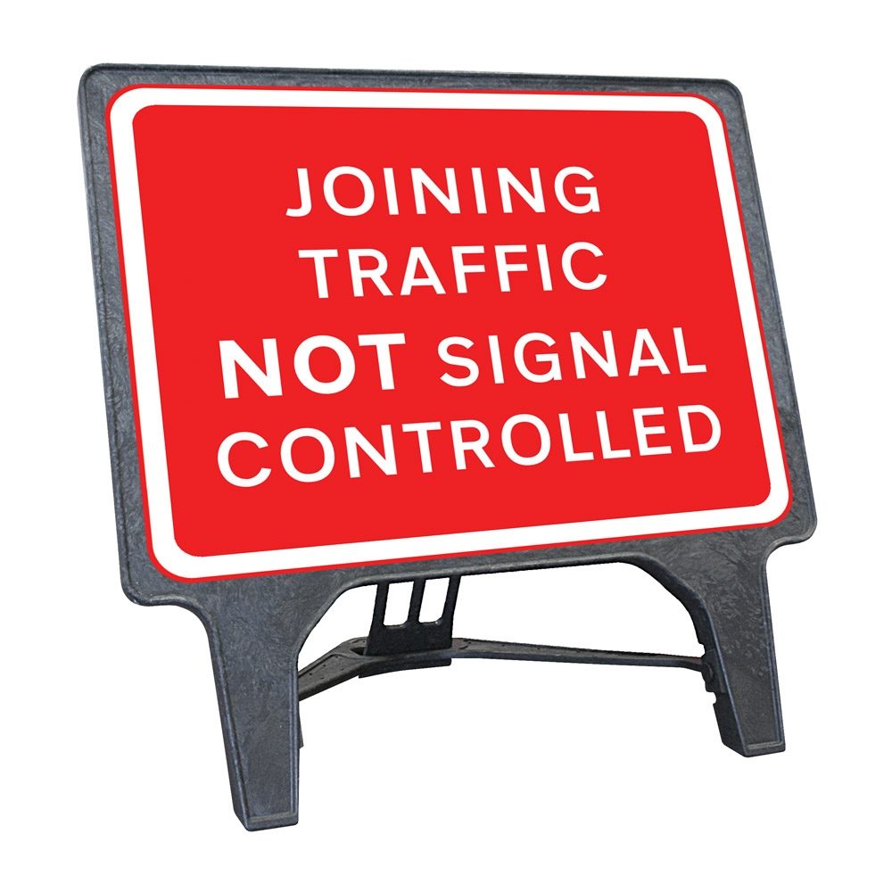 CuStack Joining Traffic Not Signal Controlled Sign - 1050 x 750mm