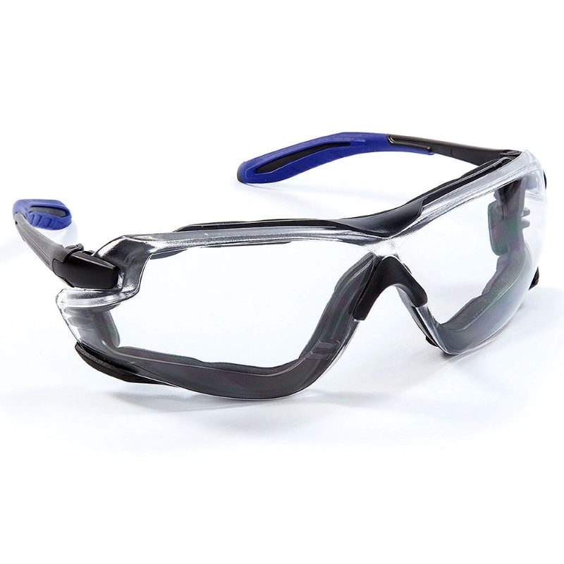 Riley Quadro Safety Glasses - Clear Lens