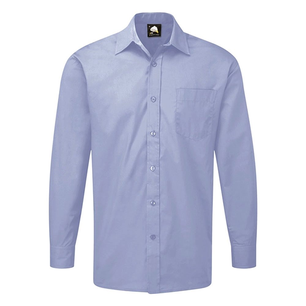 Orn Essential Men's Long Sleeved Shirt - 105gsm - Sky Blue