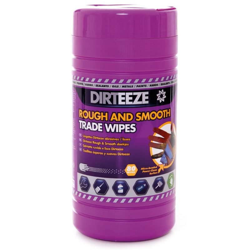 Dirteeze Rough and Smooth Trade Wipes - Tub of 80