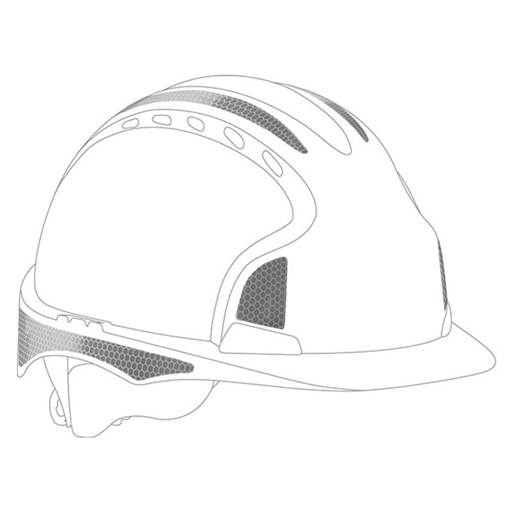 JSP EVO2, EVO3 Safety Helmet CR2 Reflective Decal Kits - PF Cusack