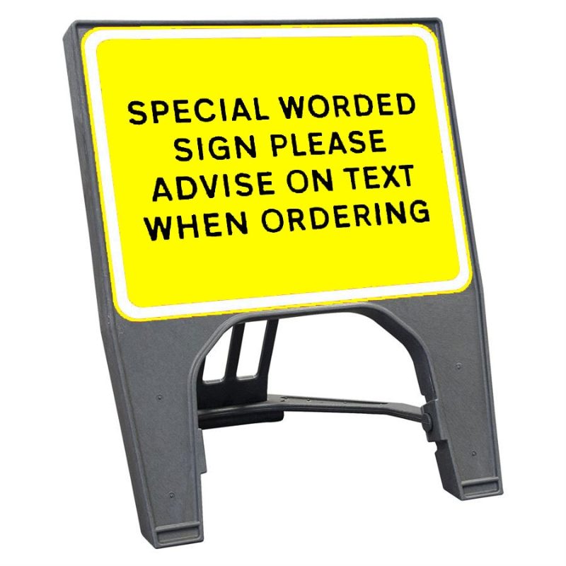 CuStack Black on Yellow Special Sign - 600 x 450mm