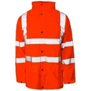 Super-Dri Rail Waterproof Breathable Hi Vis Orange Jacket