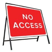No Access Riveted Metal Road Sign - 1050 x 750mm