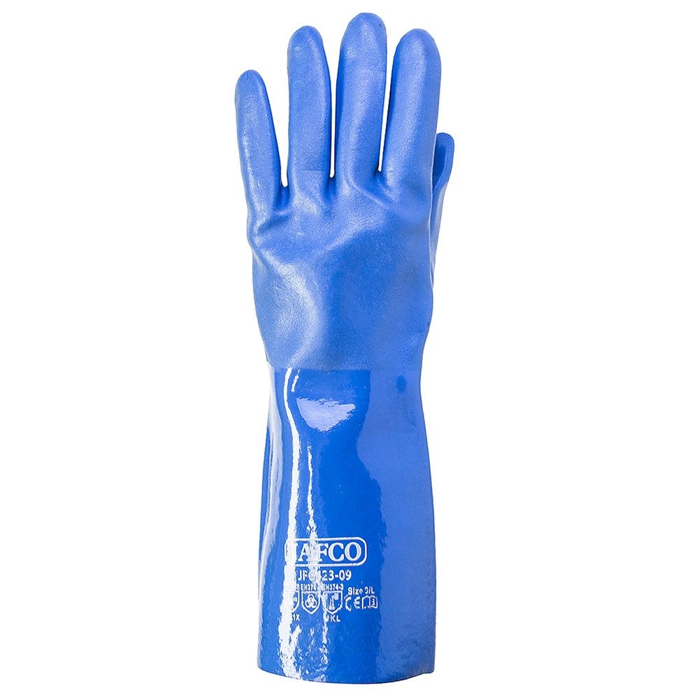 Jafco Blue PVC Chemical Gauntlet