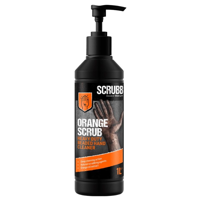 SCRUBB Orange Scrub Heavy Duty Beaded Hand Cleaner - 1 Litre