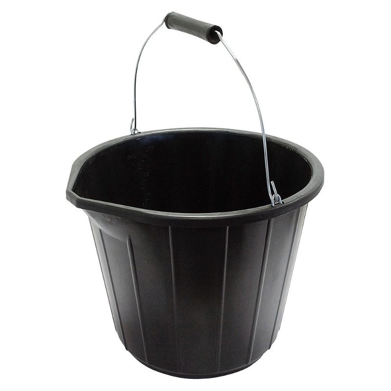 PVC Pourer Black Bucket - 3 Gallon