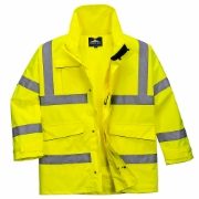 Waterproof Breathable Hi-Vis Yellow Extreme Parka Jacket - 200gsm