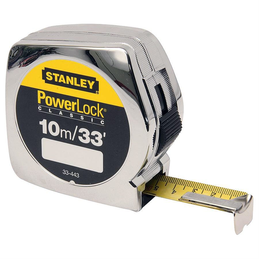 Stanley Powerlock Steel Tape Measure - 10m