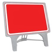 CuStack Red Blank Sign Face - 1050 x 750mm