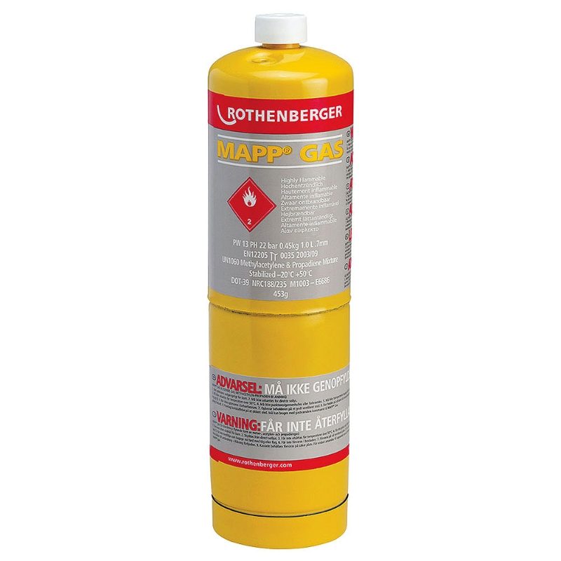 Rothenberger MAPP Gas Cylinder - 453g