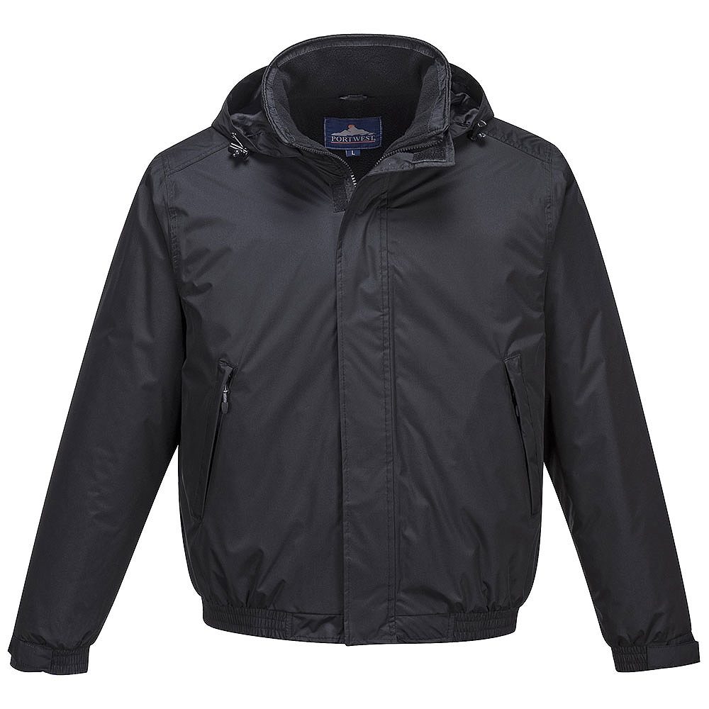 Crux Waterproof Breathable Fleece Lined Bomber Jacket - Black