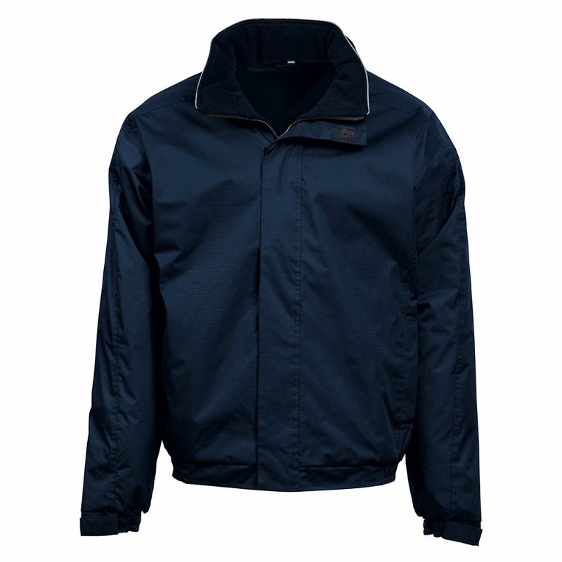 Orn Fulmar Fleece Lined Bomber Jacket - Navy