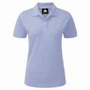 Orn Wren Women's Short Sleeve Polo Shirt - Sky Blue