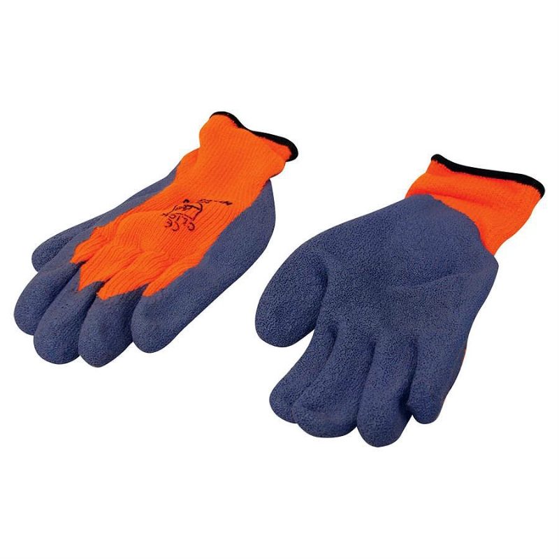 Latex Cold Star Orange Safety Gloves