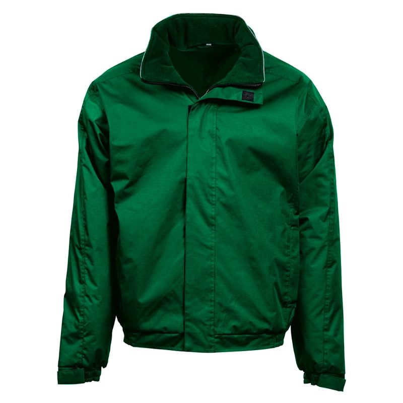 Orn Fulmar Fleece Lined Bomber Jacket - Bottle Green