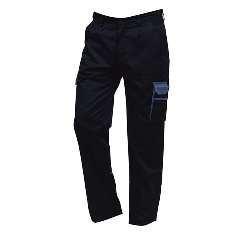 Orn Two Tone Combat Trousers - 245gsm - Tall Leg - Navy/Royal Blue