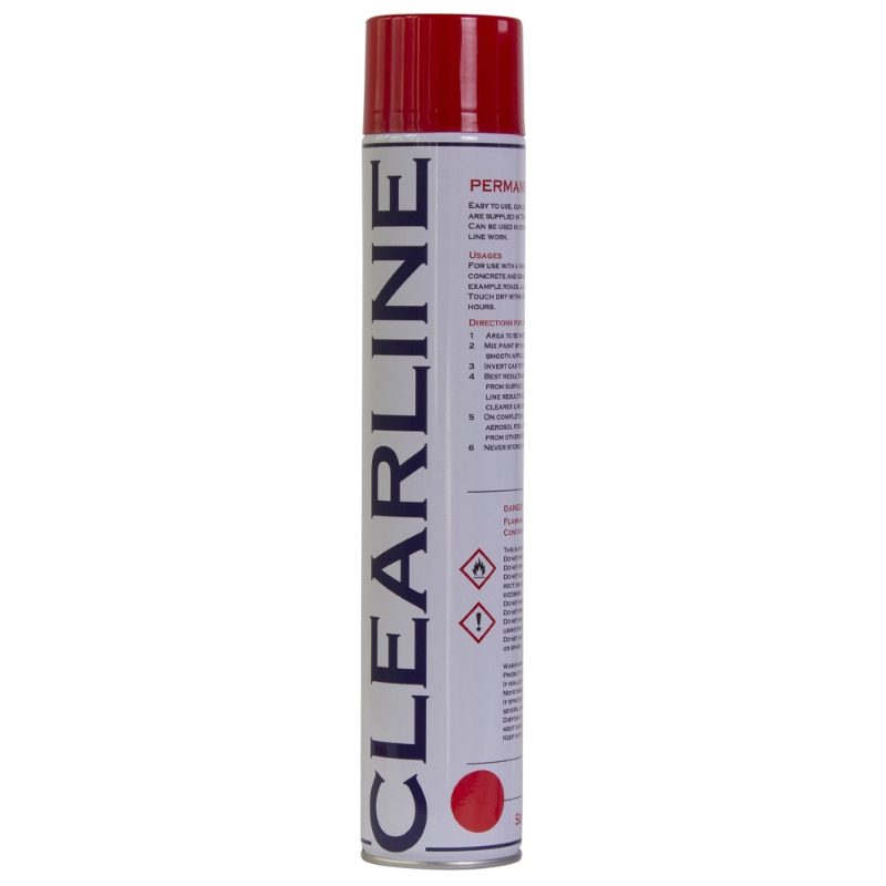 Permanent Road Marking Spray Paint - 750ml - Red