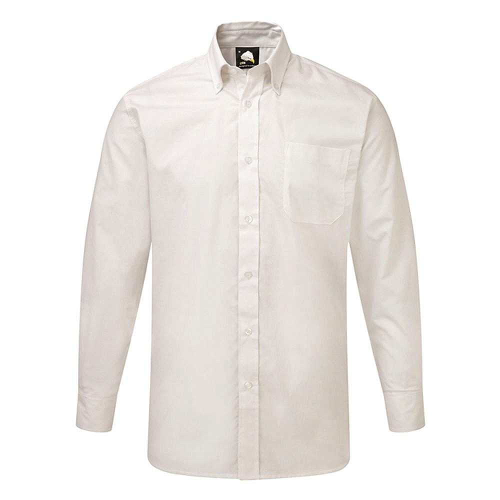 Orn Oxford Men's Long Sleeve Shirt - White
