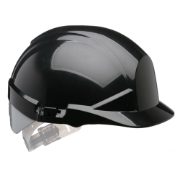 Centurion Reflex Vented Black / Silver Safety Helmet - Slip Ratchet