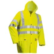 Lyngsoe FR-LR55 FR AS Waterproof Hi-Vis Yellow Rain Jacket