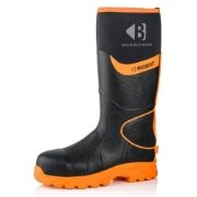 Buckbootz BBZ 8000 Neoprene Rubber Safety Wellingtons