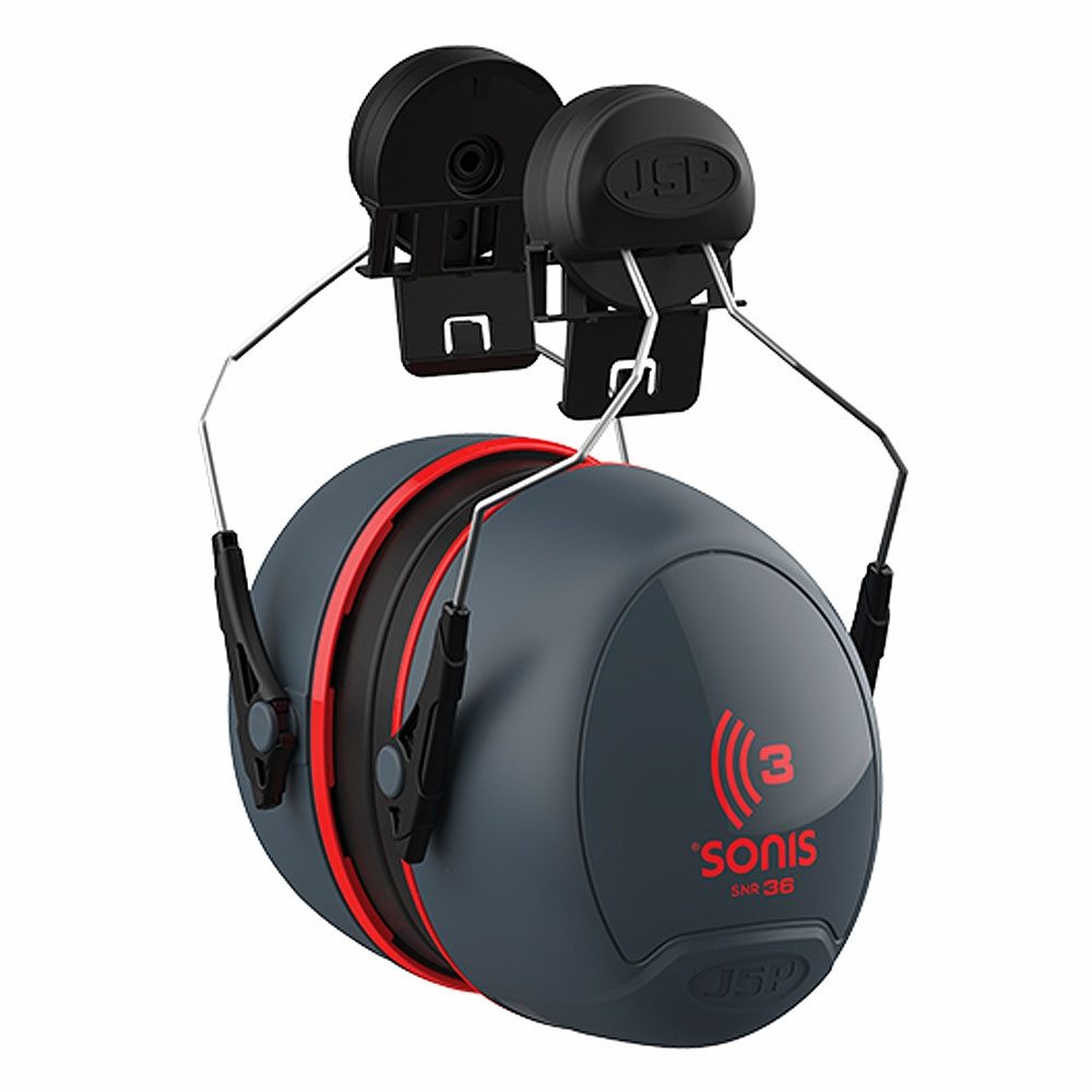 JSP Sonis 3 Helmet Mounted Ear Defenders - 36 dB SNR