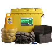 Ecospill Maintenance Spill Response Kit - 4 Wheel PE Bin - 600 Litre