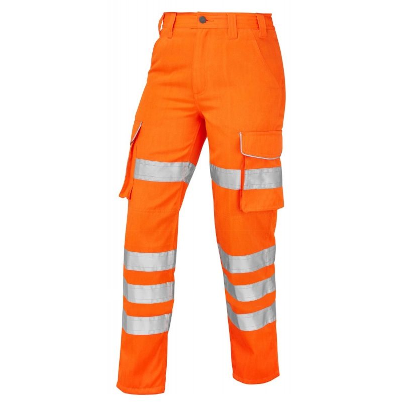 Jafco FlameAwear Women's Rail FR AS Arc 4kA Hi-Vis Orange Cargo Trousers - Regular Leg