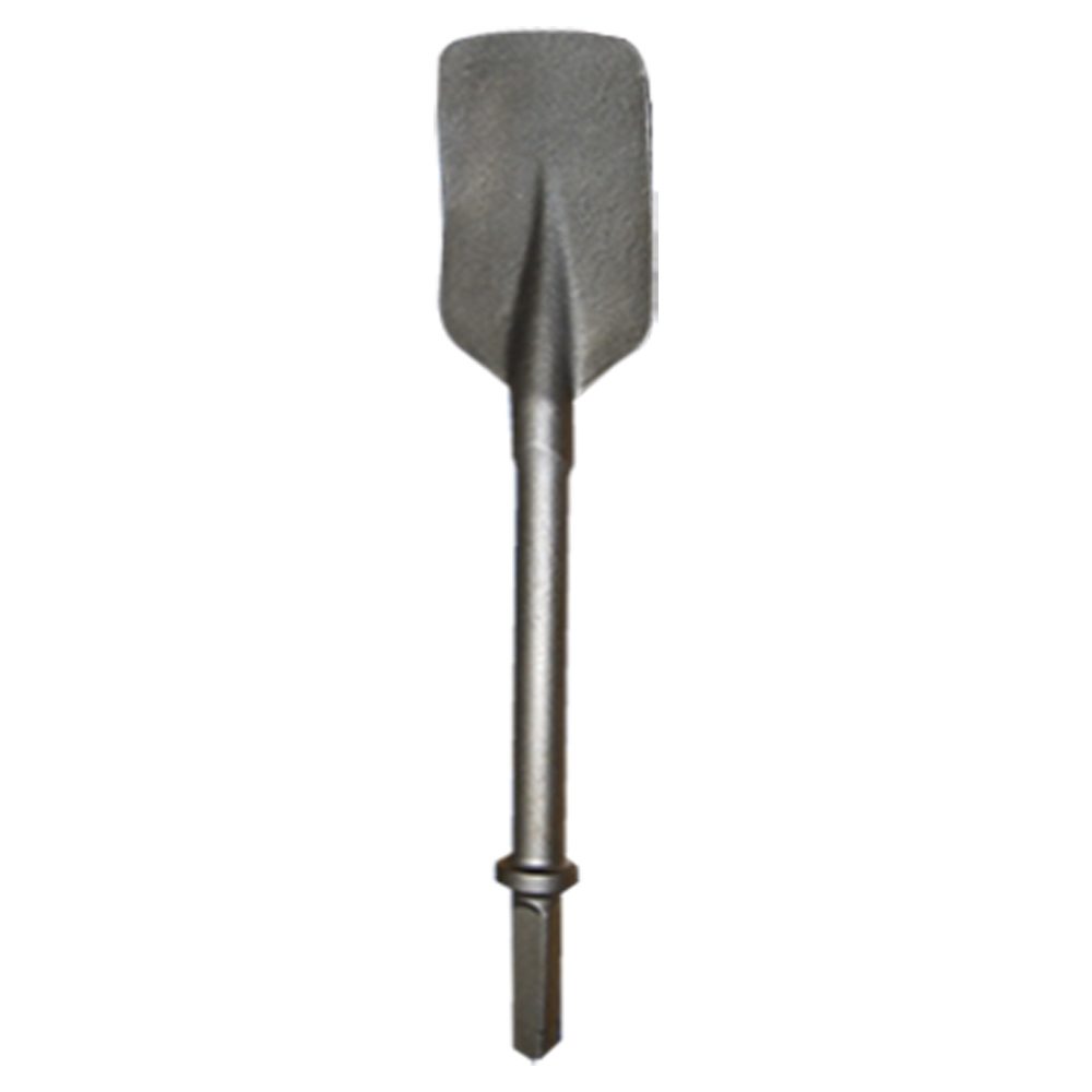 Hexagonal Shank Breaker Tool Head - Clay Spade - 6 inch x 4 inch