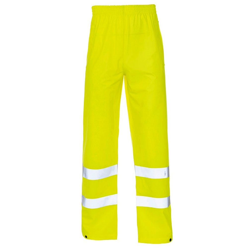 Super-Dri Waterproof Hi Vis Breathable PU Coated Trousers - Yellow
