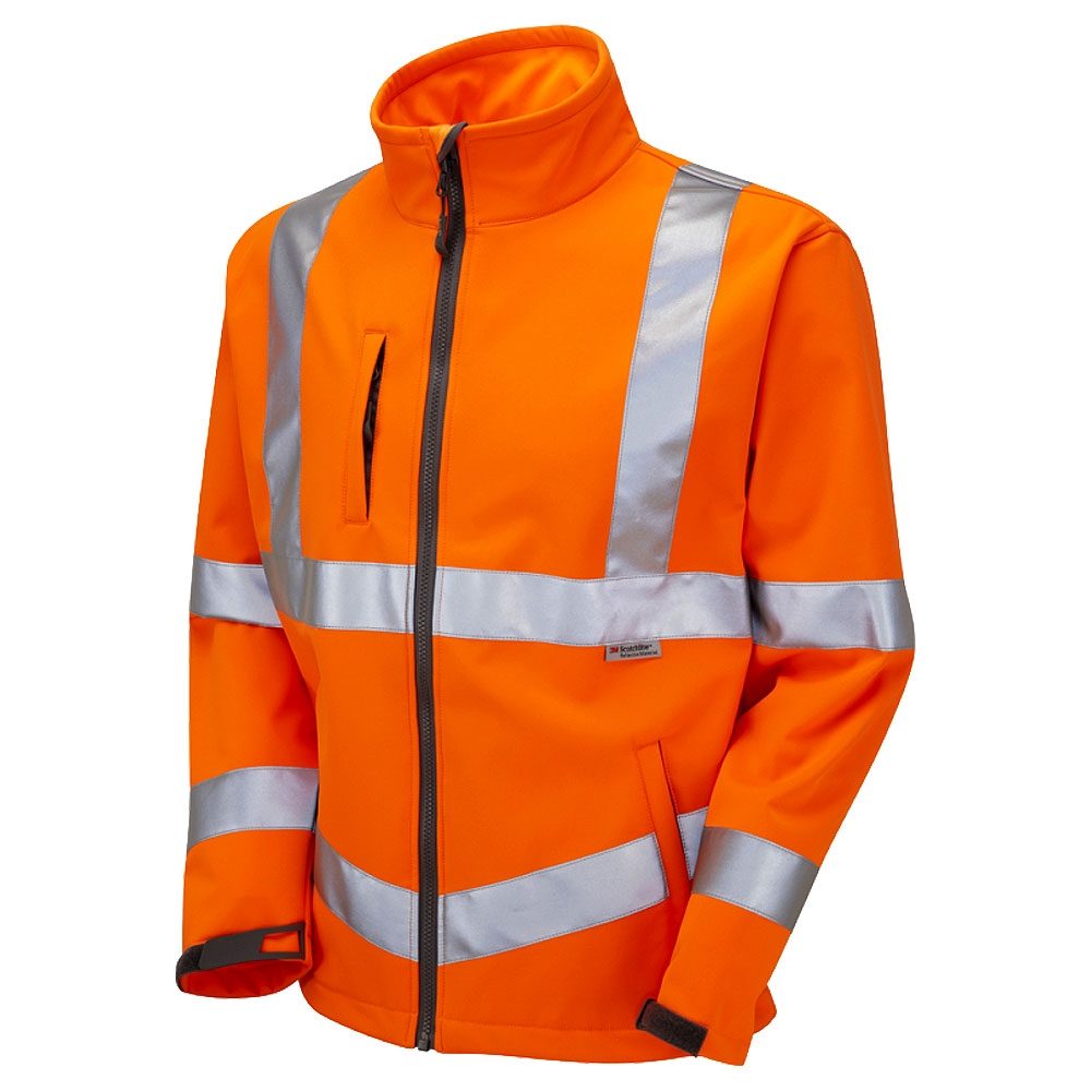 Jafco Rail Hi Vis Orange Softshell Jacket