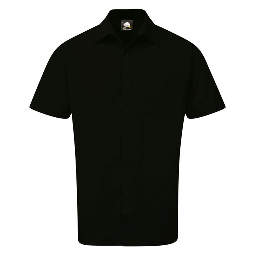 Orn Essential Men's Short Sleeved Shirt - 105gsm - Black