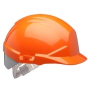 Centurion Reflex Vented Orange / Silver Safety Helmet - Wheel Ratchet