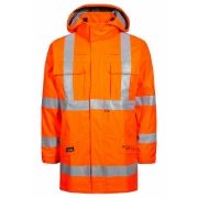 Rail FR AS Waterproof Breathable Arc Hi-Vis Orange Parka Jacket