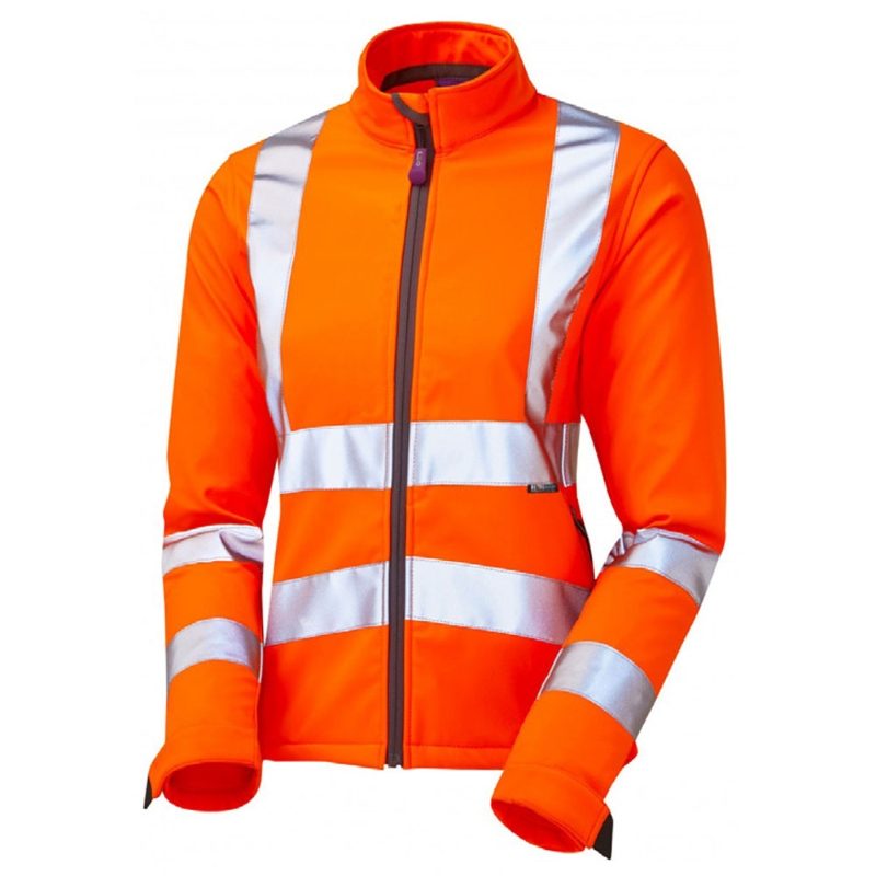 Leo Honeywell Women's Rail Hi-Vis Orange Softshell Jacket