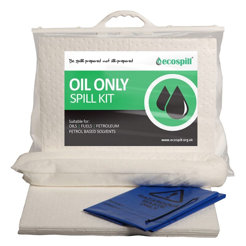 Ecospill Oil Only Spill Response Kit - Clip Top Carrier - 15 Litre