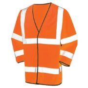 Hi-Vis Long Sleeve Orange Vest