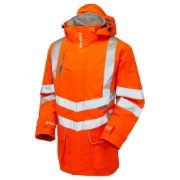 Pulsar Rail Waterproof Hi-Vis Orange Padded Storm Coat